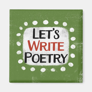 Íman Magnet de Refrigerador de Poesia de Gravação de va