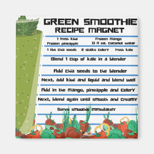 Íman Magnet de Refrigerador de Receitas de Suavização