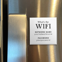 Íman Magnet De Refrigerador De Senha Wifi De Convidado 