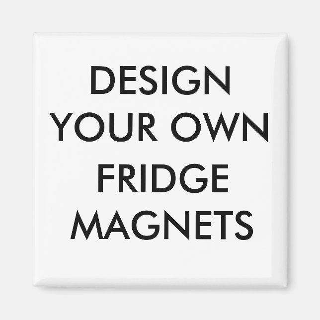 Íman Magnet de Refrigerador Quadrado Personalizado de 2 (Frente)