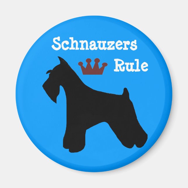 Íman Magnet de Regra de Schnauzers (Frente)
