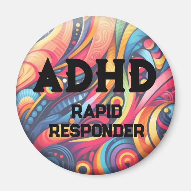 Íman Magnet de Resposta Rápida ADHD (Frente)
