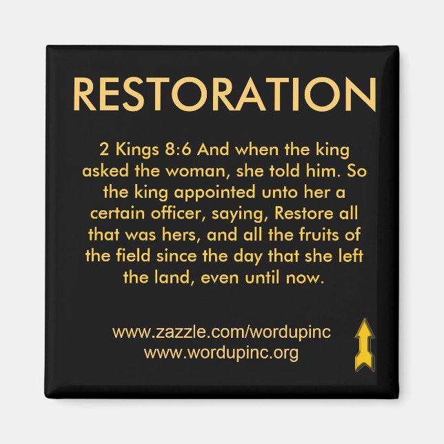 Íman Magnet de Restauração (Frente)