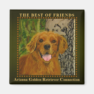 Íman Magnet de Retriever de Ouro Clássico