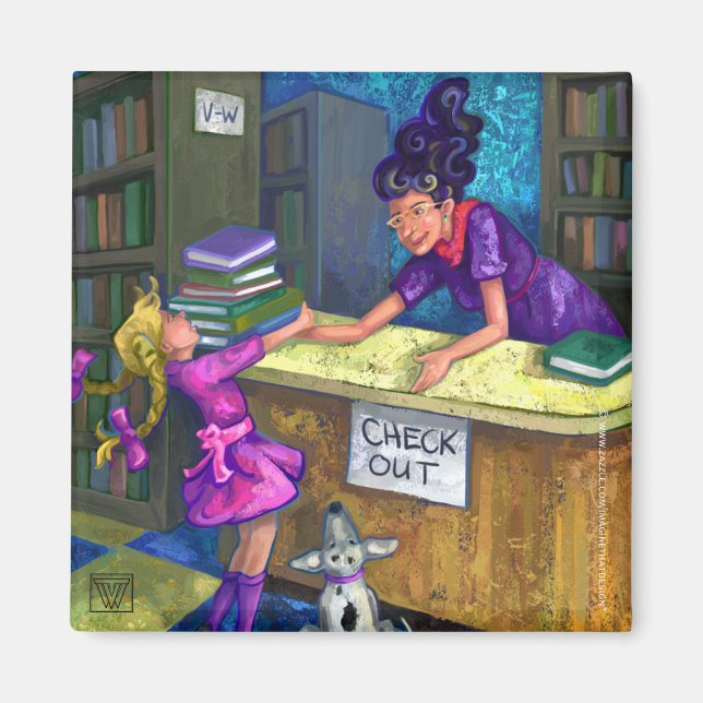 Íman Magnet de Saída de Biblioteca (Frente)