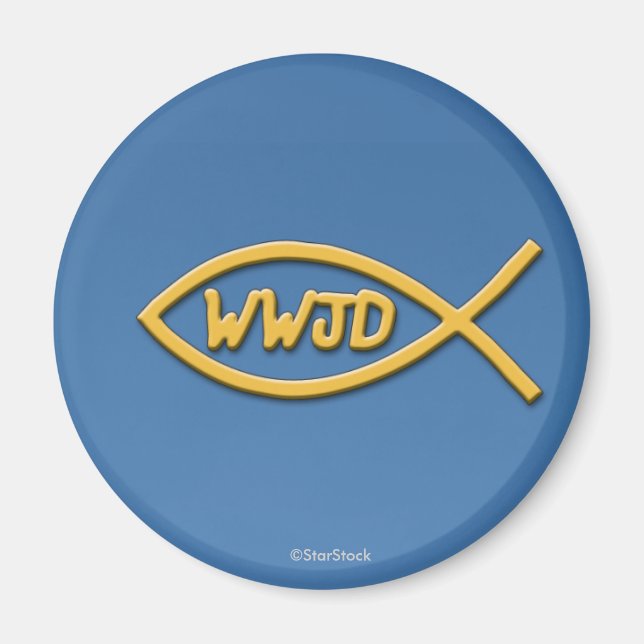 Íman Magnet de Símbolo de Peixe WJD (Frente)