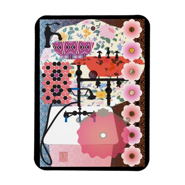 Íman Magnet de Sinais Rosa (Vertical)