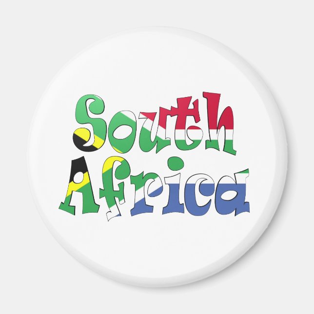 Íman Magnet de Sinalizador da África do Sul (Frente)