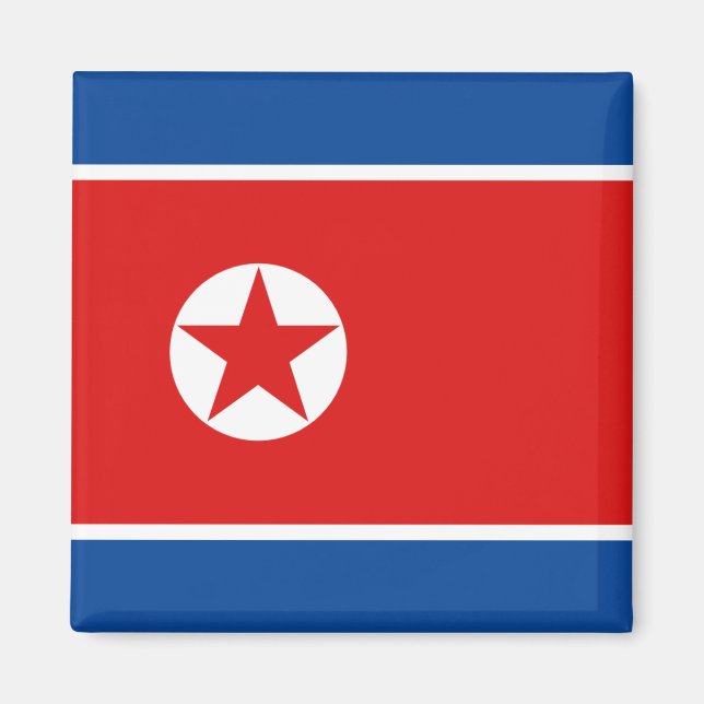 Íman Magnet de Sinalizador da Coreia do Norte (Frente)