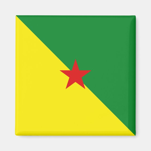 Íman Magnet de Sinalizador de Guyane (Frente)