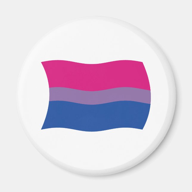 Íman Magnet de Sinalizador de Orgulho Bissexual (Frente)