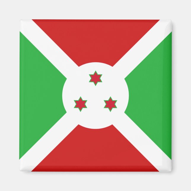 Íman Magnet de Sinalizador do Burundi (Frente)
