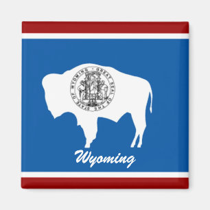 Íman Magnet de Sinalizador do Estado de Wyoming