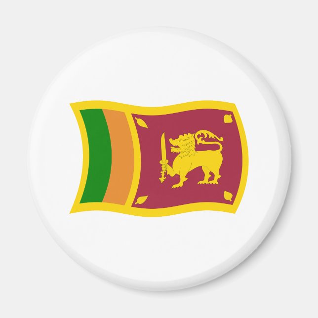 Íman Magnet de Sinalizador do Sri Lanka (Frente)