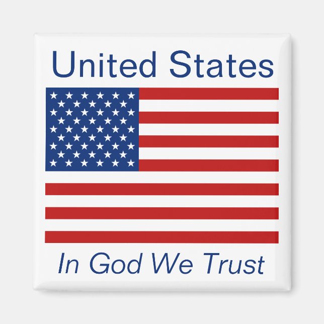 Íman Magnet de Sinalizador dos Estados Unidos (Frente)