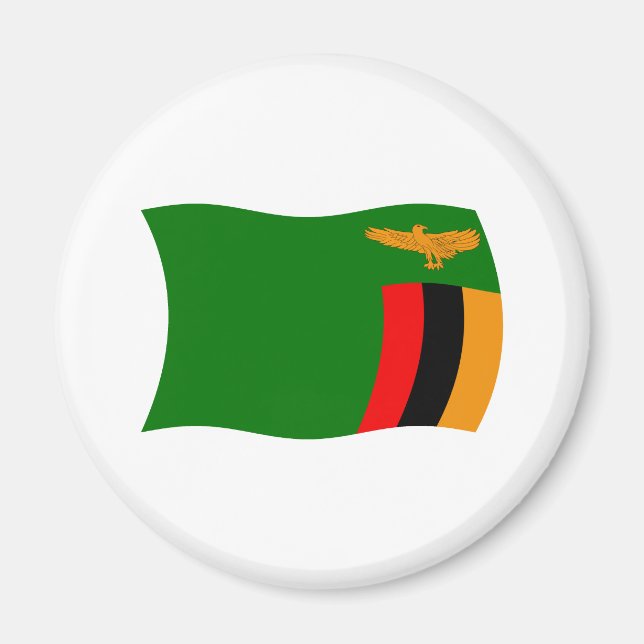 Íman Magnet de Sinalizador Zâmbia (Frente)