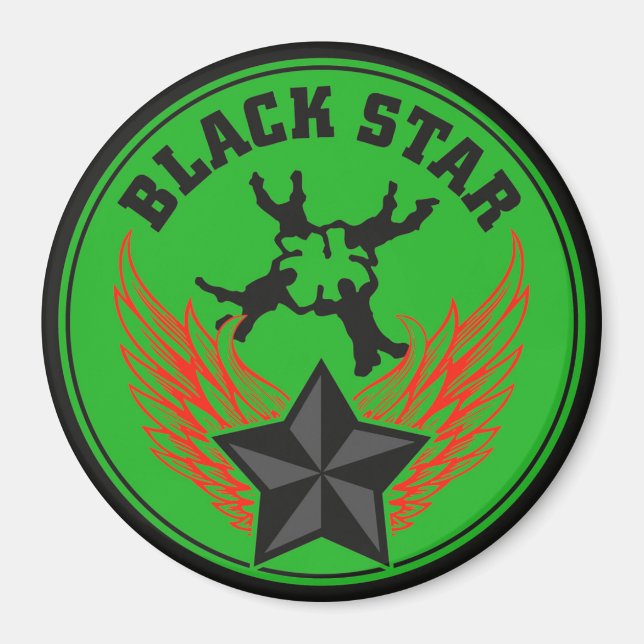 Íman Magnet de Skydiving Team Blackstar (Frente)