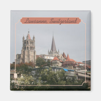 Íman Magnet de Souvenir Foto de Viagem de Suiça de Laus