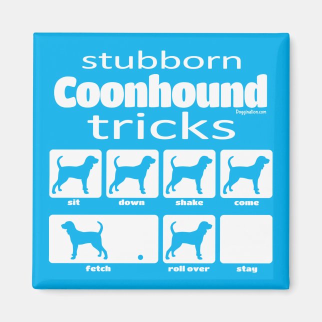 Íman Magnet de Truques de Conhound Stubborn (Frente)