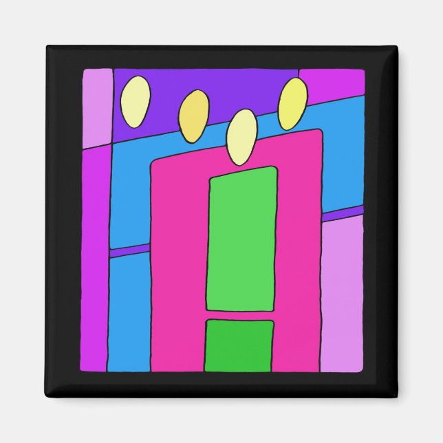 Íman Magnet De Velas De Inverno (Frente)