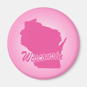 Íman Magnet de Wisconsin, Pink State