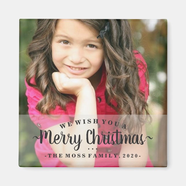 Íman Magnet - Desejamos-Lhe Um Feliz Natal (Frente)