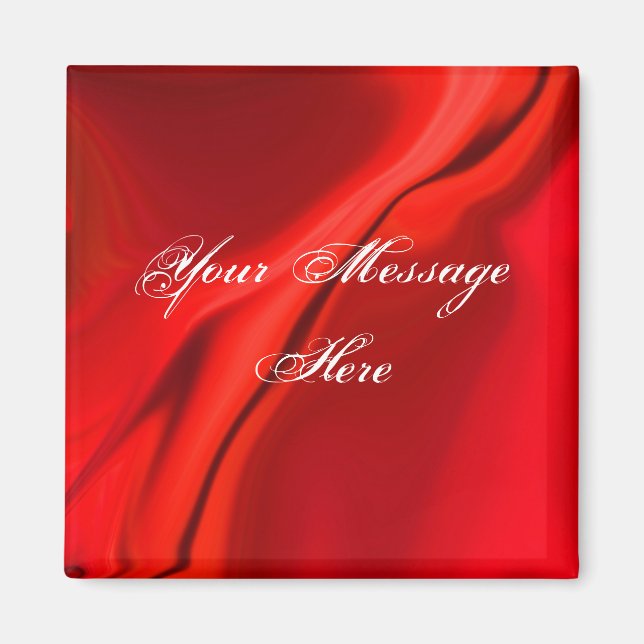 Íman Magnet Design Vermelho Suave (Frente)