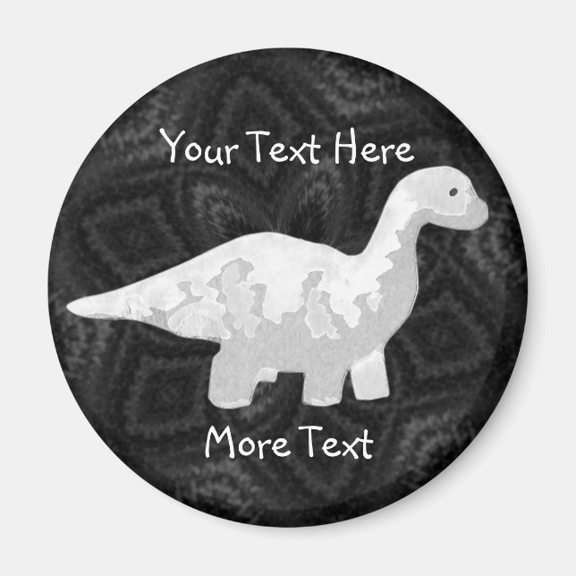 Íman Magnet Dino Branco (Frente)