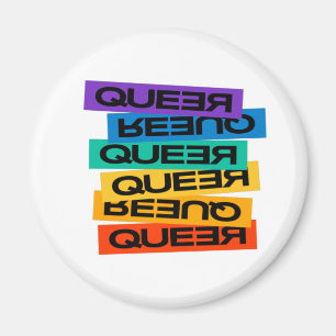 Íman Magnet Do Carro. LGBT+Orgulho. Queer. Botao