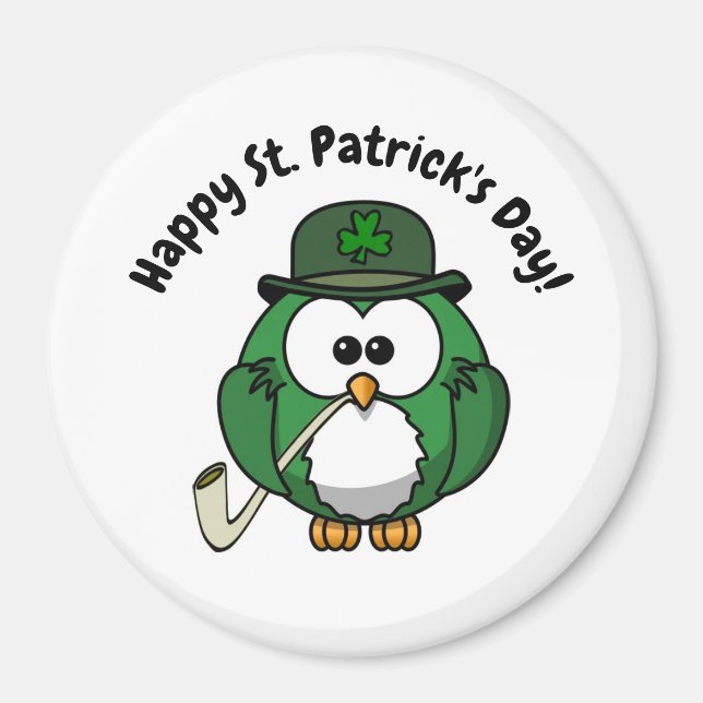 Íman Magnet do Círculo de Coruja Irlandês (Frente)