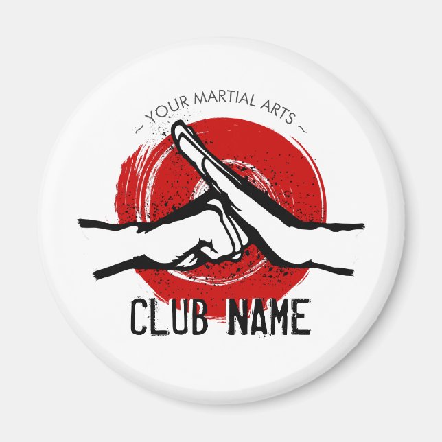Íman Magnet do Clube de Artes Marciais (Frente)
