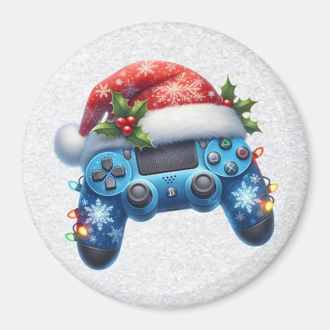 Íman Magnet do Controlador de Jogos do Santa Hat (Frente)