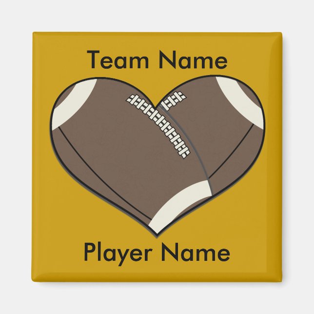 Íman Magnet do Coração de Futebol (Frente)