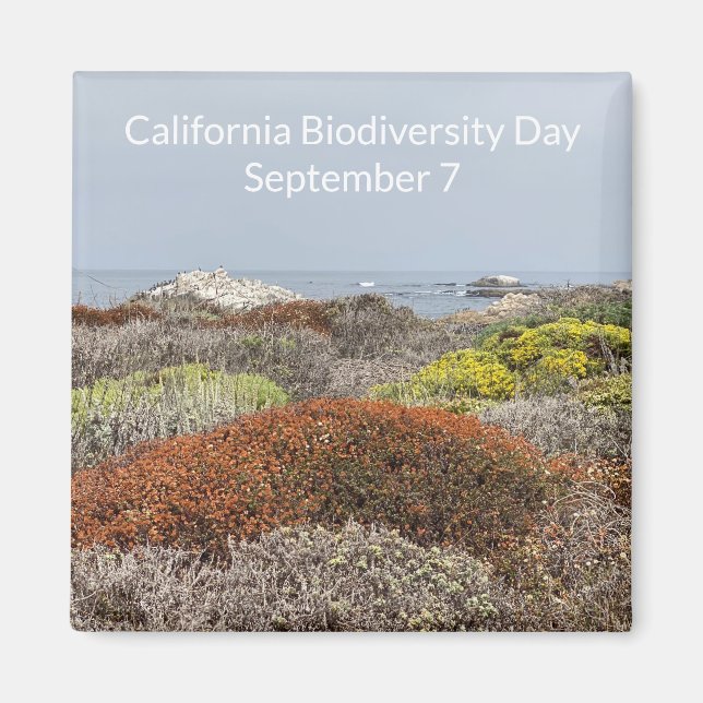 Íman Magnet do Dia da Biodiversidade da Califórnia (Frente)