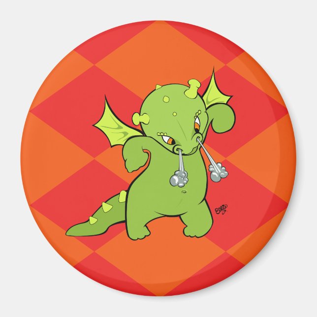 Íman Magnet do dragão determinado (Frente)