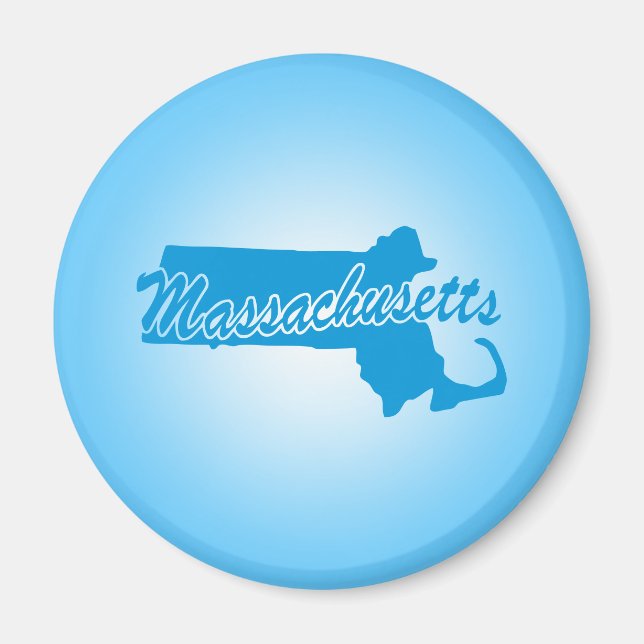 Íman Magnet do Estado de Massachusetts (Frente)