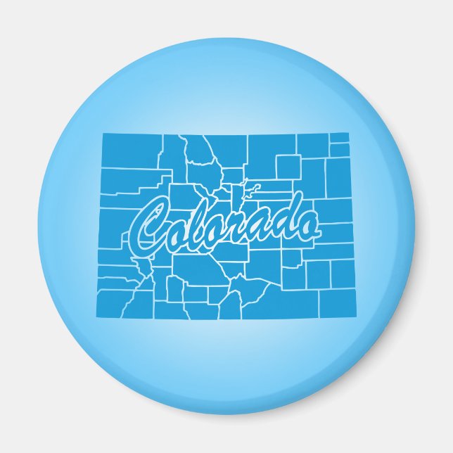 Íman Magnet do Estado do Colorado (Frente)