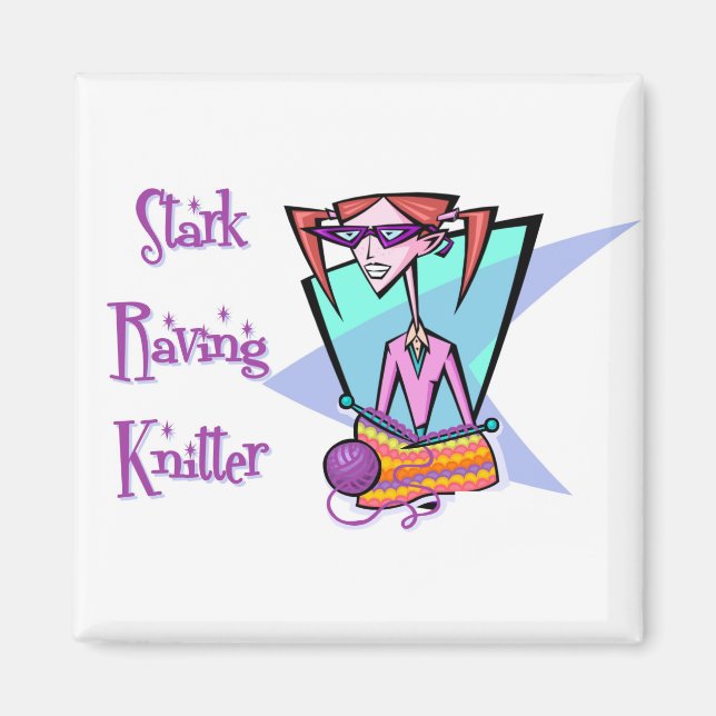 Íman Magnet do Fort Raving Knitter (Frente)