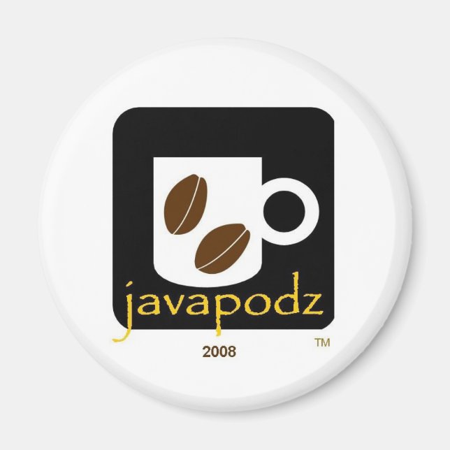 Íman Magnet do frigorífico JavaPodz 2008 (Frente)