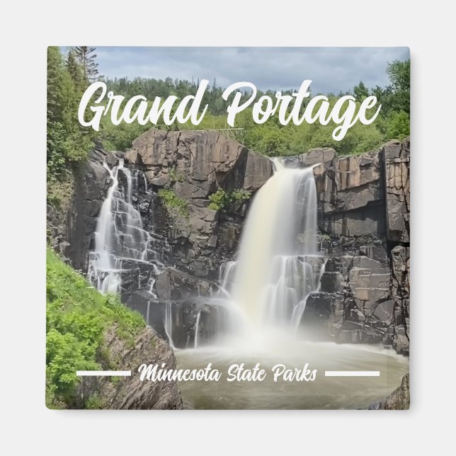Íman Magnet do Grand Portage State Park (Frente)