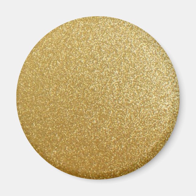Íman MAGNET DO IMPRESSÃO GLITTER Dourado (Frente)
