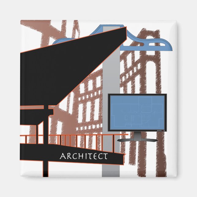 Íman Magnet do Jobs Architect (Frente)