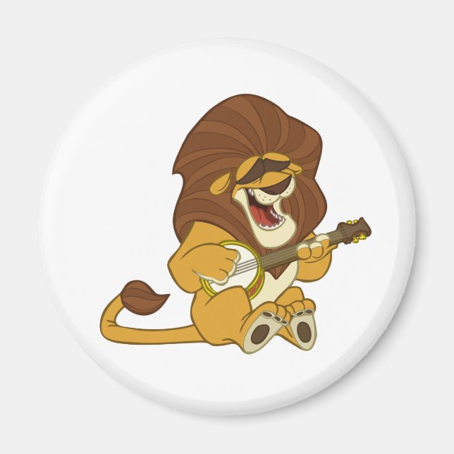 Íman Magnet Do Leão De Banjo-Strummin (Frente)