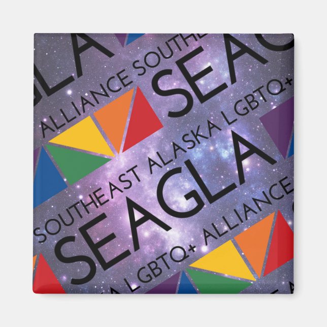 Íman Magnet do logotipo do espaço SEAGLA (Frente)