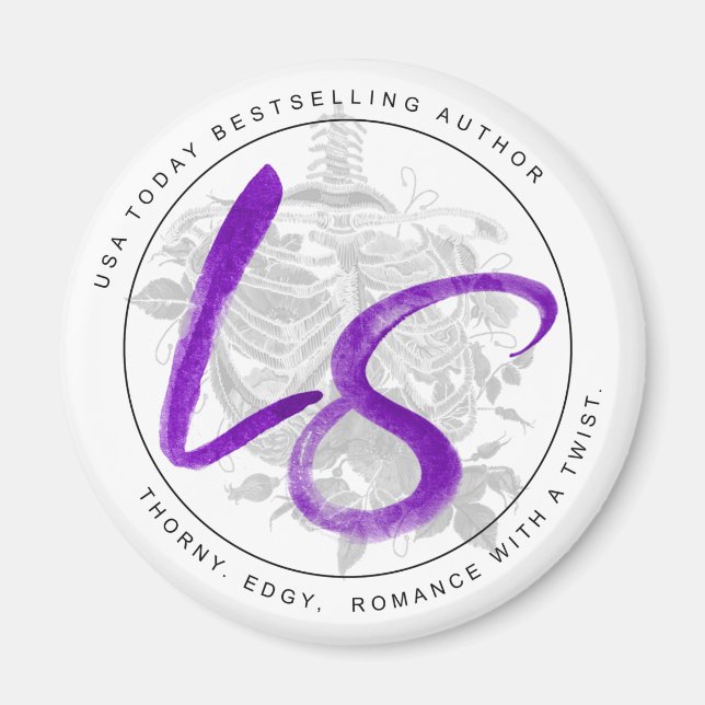 Íman Magnet do logotipo Lucy Smoke (Frente)