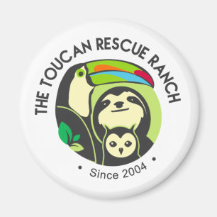 Íman Magnet do Logotipo Ranch do Toucan Rescuting