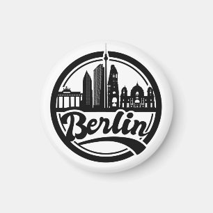 Íman Magnet do Logotipo Vintage da cidade de Berlim