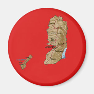 Íman Magnet do Mapa da Palestina