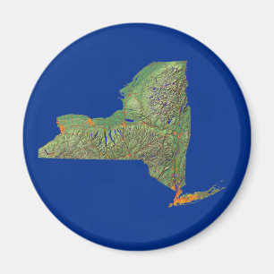 Íman Magnet do Mapa de Nova Iorque