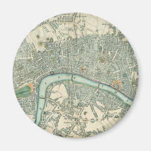 Íman Magnet do mapa Vintage London